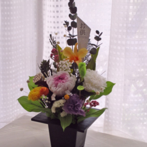 プリザーブドフラワー仏花 お供え花 命日 四十九日 一周忌 3