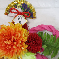 令和　お正月　しめ縄飾り　風月菊　のお飾り 3枚目の画像