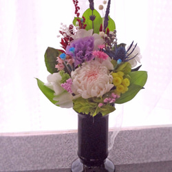 プリザーブドフラワー仏花　　お仏壇花　　花器活け  　ご供養花 1枚目の画像
