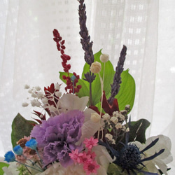 プリザーブドフラワー仏花　　お仏壇花　　花器活け  　ご供養花 2枚目の画像