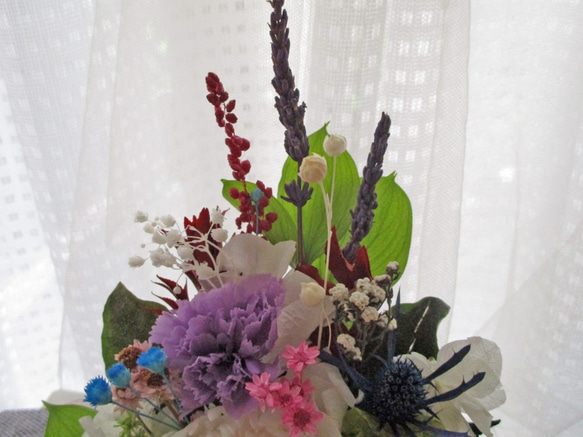 プリザーブドフラワー仏花　　お仏壇花　　花器活け  　ご供養花 2枚目の画像