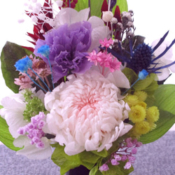 プリザーブドフラワー仏花　　お仏壇花　　花器活け  　ご供養花 3枚目の画像
