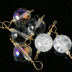 小さな宇宙を宿した水晶のペンダント　ークラックルー 4枚目の画像