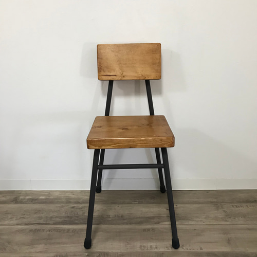 アイアン チェア リメイク 椅子 鉄脚 イス 店舗什器 男前家具 木工家具