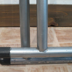 折り畳み　テーブル　イベント フリマ 出店　コンパクトテーブル　鉄脚　リメイク　1000ｍm×455ｍm 店舗什器 8枚目の画像