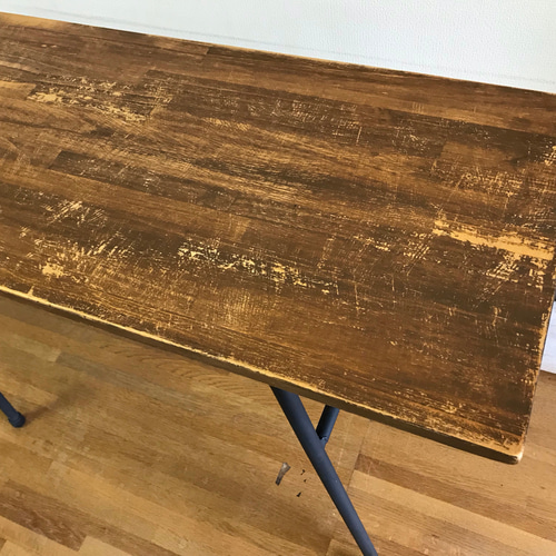 鉄脚 テーブル 昭和 レトロ リメイク アイアン テーブル カフェ