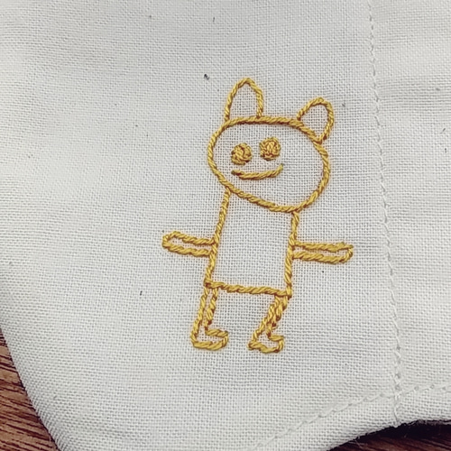 らくがき風 刺繍立体マスク【子供用】 布マスク katze 通販