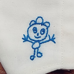 らくがき風 刺繍立体マスク【子供用】 2枚目の画像