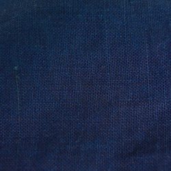 藍染ベルギーリネンサルエルパンツ：asagao(ネイビー） 9枚目の画像