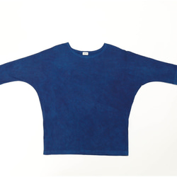 UmiNoiro : organicコットン藍染Tシャツ 1枚目の画像