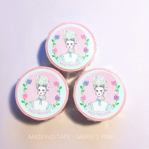 マスキングテープ marie's pink 3枚目の画像