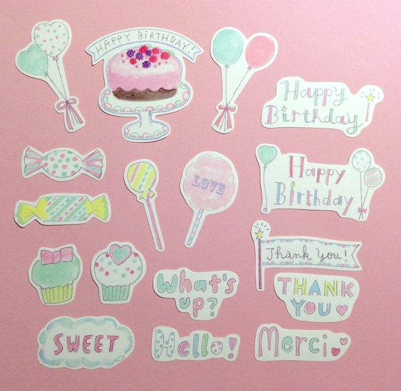 ★SOLD OUT★ ステッカーセット_sweets & fancy 1枚目の画像