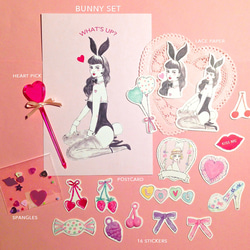 ★SOLD OUT★ ステッカーセット_bunny bettie 2枚目の画像