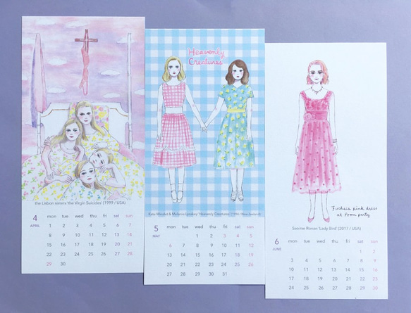 2019年シネマファッション・カレンダー 2枚目の画像