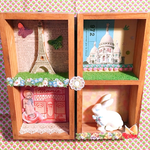 和風立体コラージュ作品 kazumasa kubo collage exhibition 瞬く風 久保和正コラージュ展