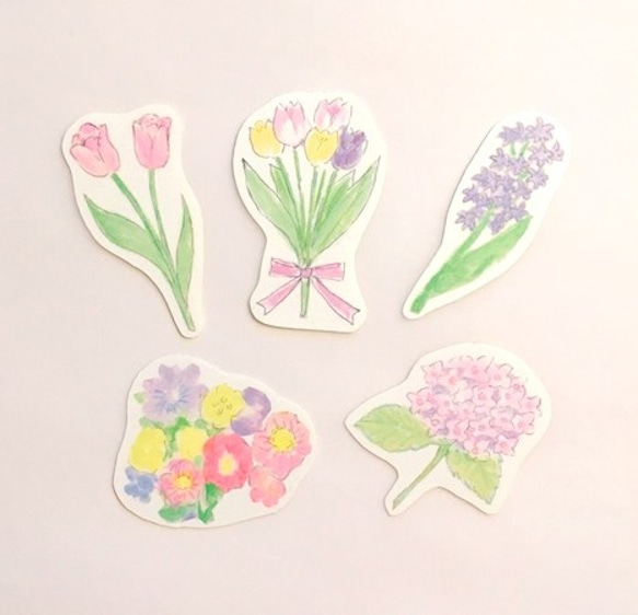 ☆SOLD OUT☆ spring flowers ポストカードセット 6枚目の画像