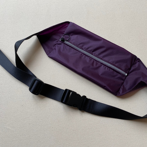 メンズ☆COACH ボディバッグ・ウエストポーチ ブラック・パープル コーデュラナイロン ウエストポーチ ボディバッグ パープル ボディ