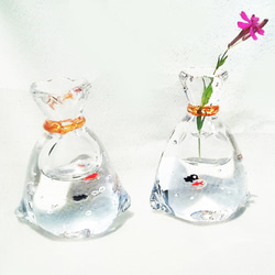 金魚の一輪挿し　赤　 3枚目の画像