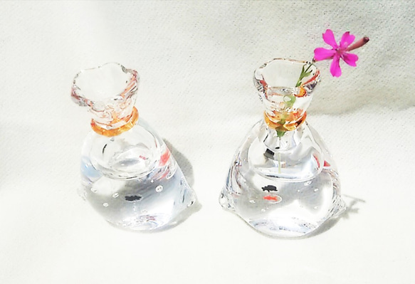 金魚の一輪挿し　赤　 6枚目の画像