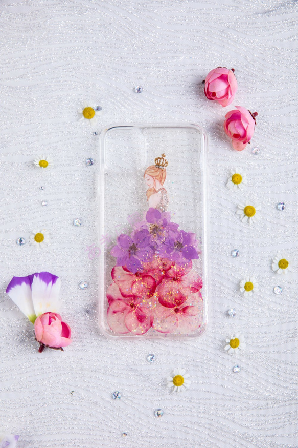 期間限定セール ♡iPhone15 Xperia Galaxy スマホケース 押し花ケース 人気 押し花 ❀ケース 3枚目の画像