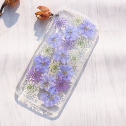 期間限定セール ♡iPhone Xperia Galaxy全機種対応 スマホケース 押し花ケース  押し花ケース 4枚目の画像