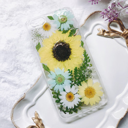 全機種対応iPhone Xperia Galaxy スマホケース 押し花ケース 人気 押し花 ❀ケース 花束 花物語 1枚目の画像