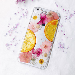 全機種対応iPhone Xperia Galaxy スマホケース 押し花ケース 人気 押し花 ❀ケース 花束 花物語 4枚目の画像