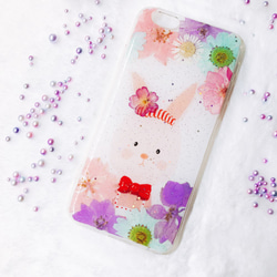 全機種対応iPhone Xperia Galaxy スマホケース 押し花ケース 人気 押し花 ❀ケース 花束 花物語 2枚目の画像