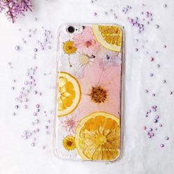 全機種対応iPhone Xperia Galaxy スマホケース 押し花ケース 人気 押し花 ❀ケース 花束 花物語 3枚目の画像