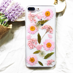 全機種対応iPhone Xperia Galaxy スマホケース 押し花ケース 人気 押し花 ❀ケース 花束 花物語 2枚目の画像