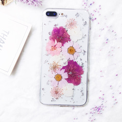 全機種対応iPhone13 Xperia Galaxy スマホケース 押し花ケース 人気 押し花 ❀ケース 花束 花物語 2枚目の画像