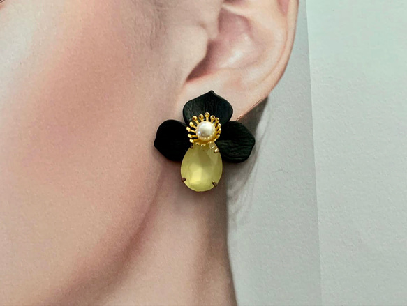 花からの朝露　C ピアス/イヤリング 2枚目の画像