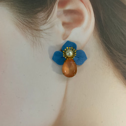 花から朝露　D イヤリング/ピアス 2枚目の画像