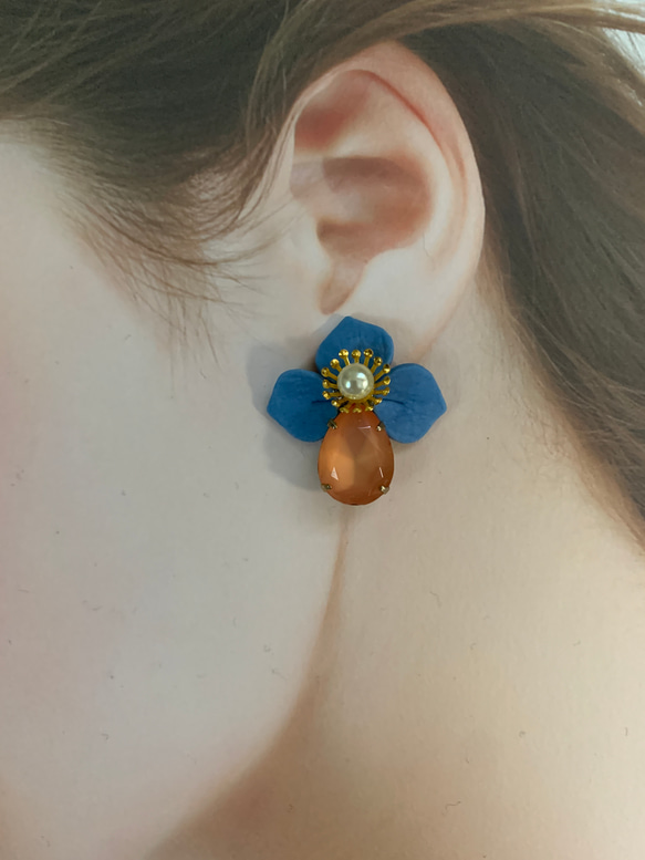 花から朝露　D イヤリング/ピアス 2枚目の画像