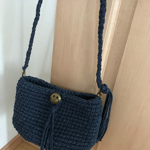 肩かけバッグ ハート キッズ Tシャツヤーン ズパゲッティ（再販6 T  