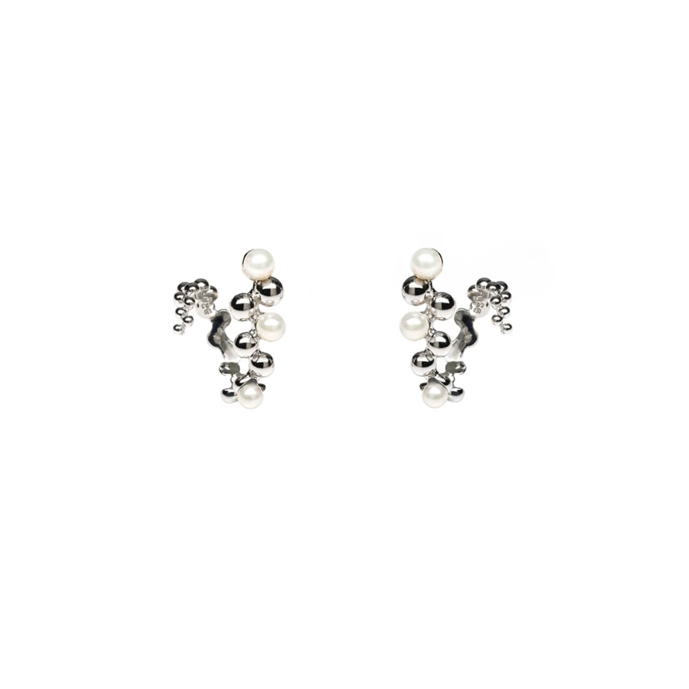 ザトウキラ花火ピアス -  Small（S） -  Silver