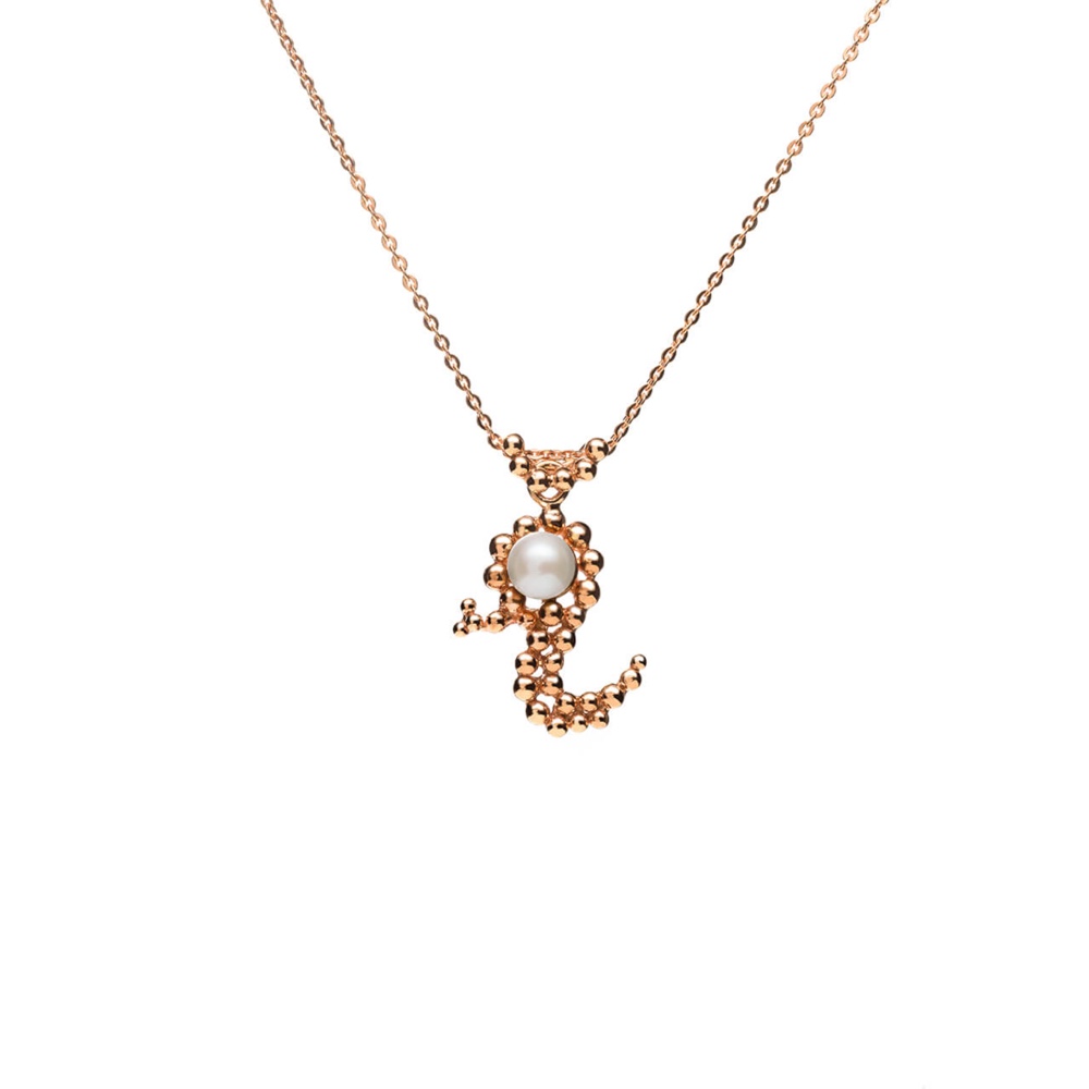 ガラスの動物園 - ウミヘビペンダント -  Rose Gold
