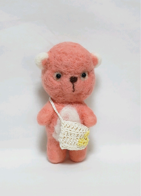 少し大きな クマさん(羊毛フェルト) 羊毛フェルト friend-Y 通販 