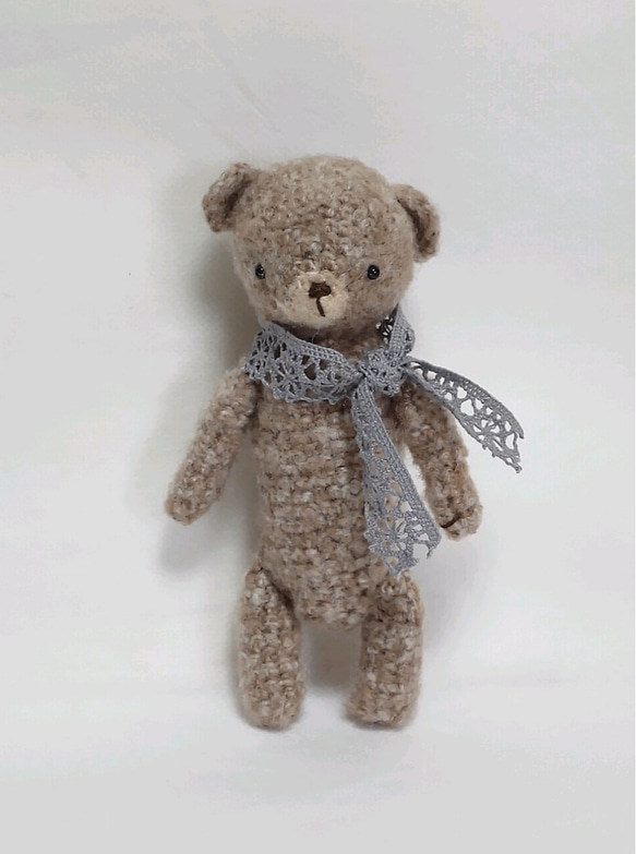 作家様 作品 くま クマ 羊毛フェルト テディベア 熊 ドット
