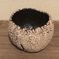 ーHIBIKI Sサイズーオリジナルハンドメイド手びねり陶器植木鉢