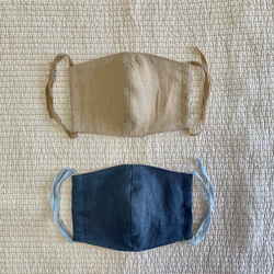 オーガニック布マスク２枚セット 3枚目の画像