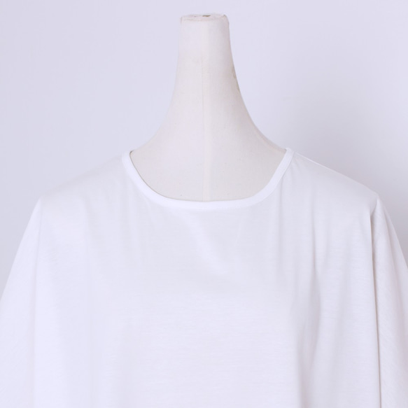 夏 ホワイト コットン Tシャツ ブラウス 5枚目の画像