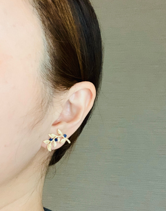 Lapis lazuli  ＊  asymmetry  earring 3枚目の画像