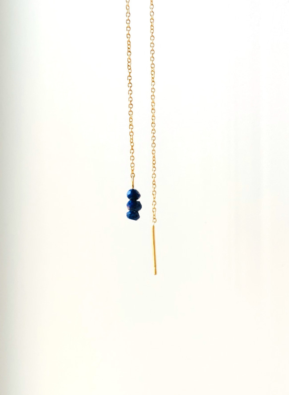 〔14kgf 〕three  ◽️  lapis lazuli  or  pearl 1枚目の画像