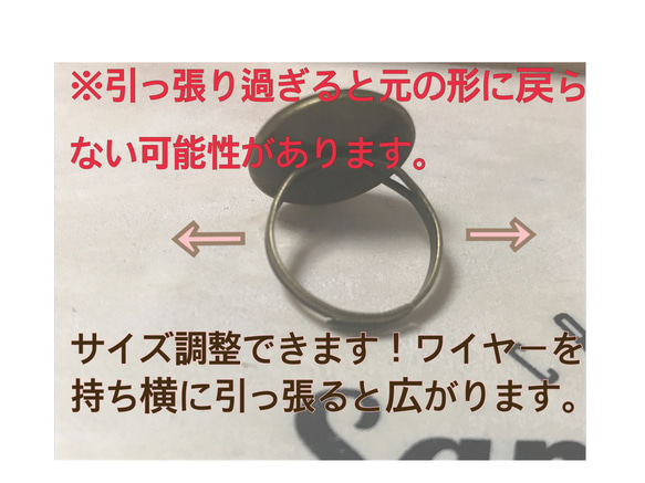 【サイズ調整可能】まんまるレザーの秋色リング*ﾟコーティングタイプ 5枚目の画像