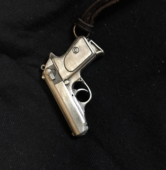 Walther PPK ワルサーPPK 銀細工 ミニチュア シルバー925 ネックレス