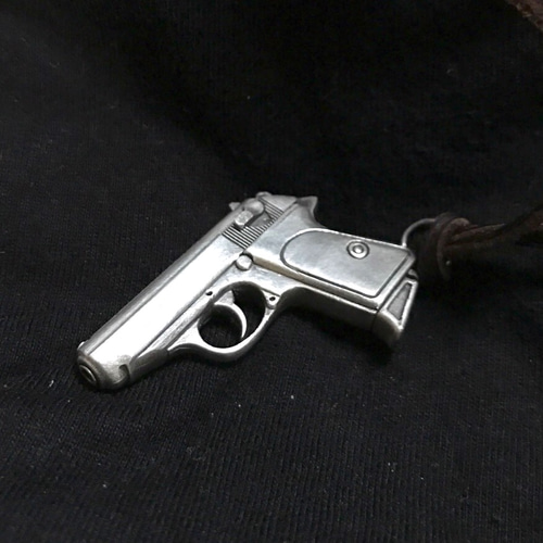 Walther PPK ワルサーPPK 銀細工 ミニチュア シルバー925 ネックレス