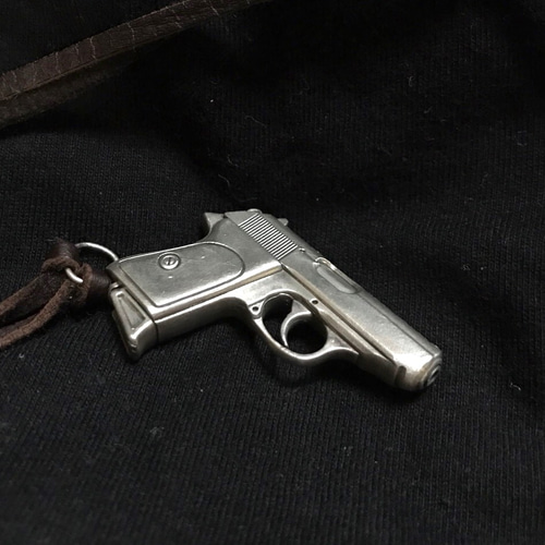Walther PPK ワルサーPPK 銀細工 ミニチュア シルバー925 ネックレス