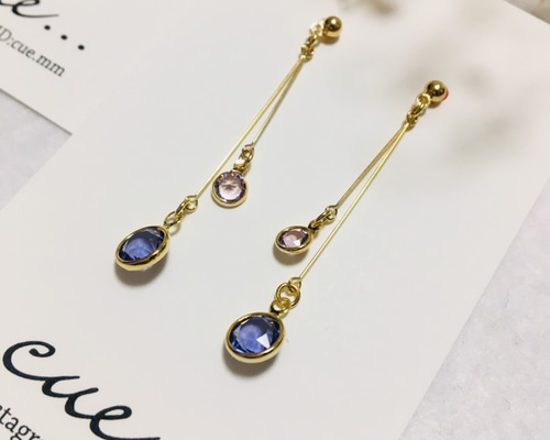 揺れるピアス【CHANEL】かわいいピンクストーン 1_9011a266806837115f385c5f8255