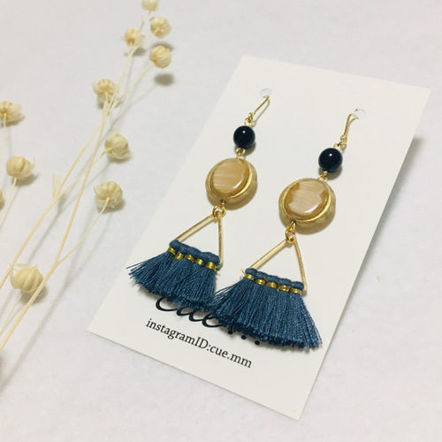 NSKY　ハンドメイドピアス　タッセルピアス NSKY様専用 ハンドメイドピアス タッセルピアス